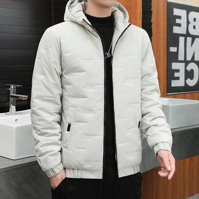 Baumwolljacke Herren Kapuzen Baumwollkleidung Herbst und Winter Lässige Herrenoberbekleidung Herren Baumwollkleidung