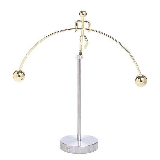Balance Art Sculpture Interactive Kinetic Decoration Surfing Figure Skier Balancing Tabletop Figurine for Stress Relief Home Office Desk Shelf