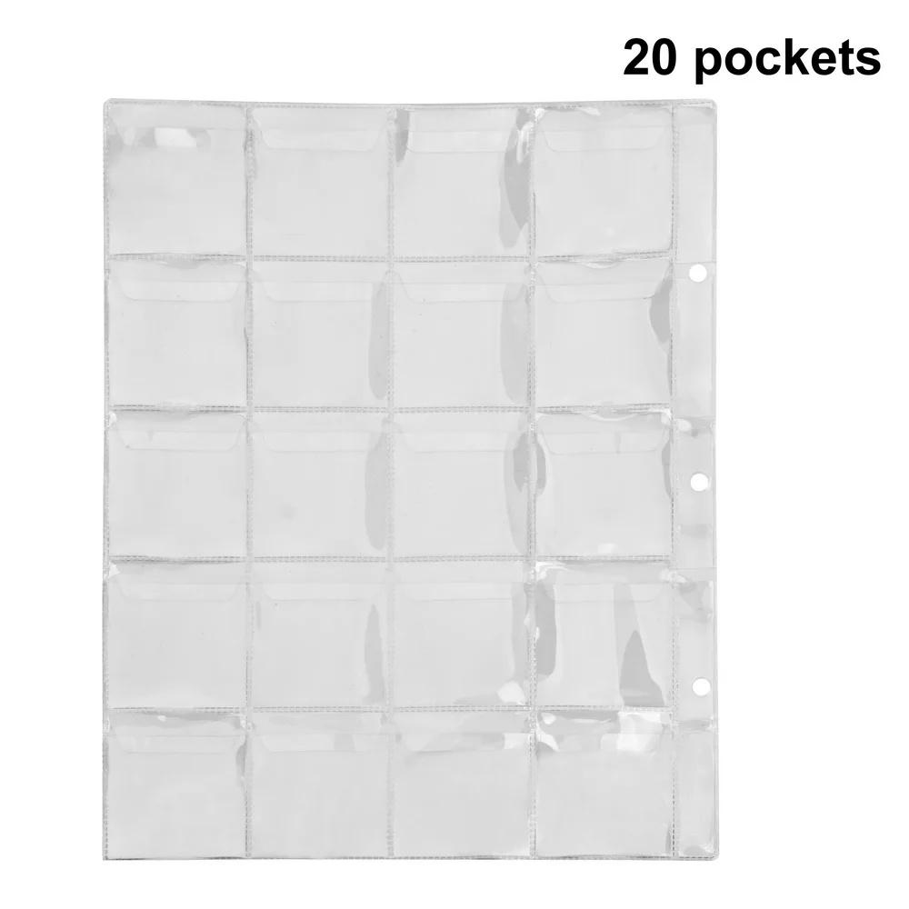 20/30/42 Pockets Coins Collection Album Collection Money Album Case Classic Coin Holder Sheet Mini Penny Coin Storage Albums