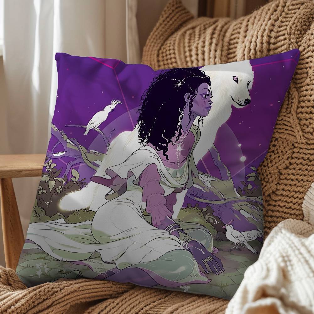 Scarlet Lunar Chronicles Linh Cinder Pillow Case Sofa Living Room Bedroom Headboard Backrest Cushion Square Cushion Nap Time