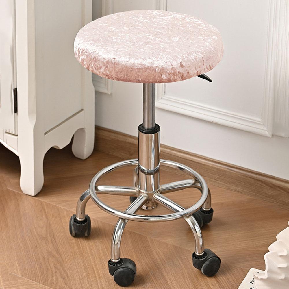 Washable Round Stool Covers with Elastic Bands Chair Cover Chair Seat Cover  for Bar Swivel Chair