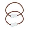 1 Pair Magnetic Curtain Tiebacks, Woven Rope Beaded Curtain Holders, Decorative Drapery Holdbacks for Living Room Bedroom