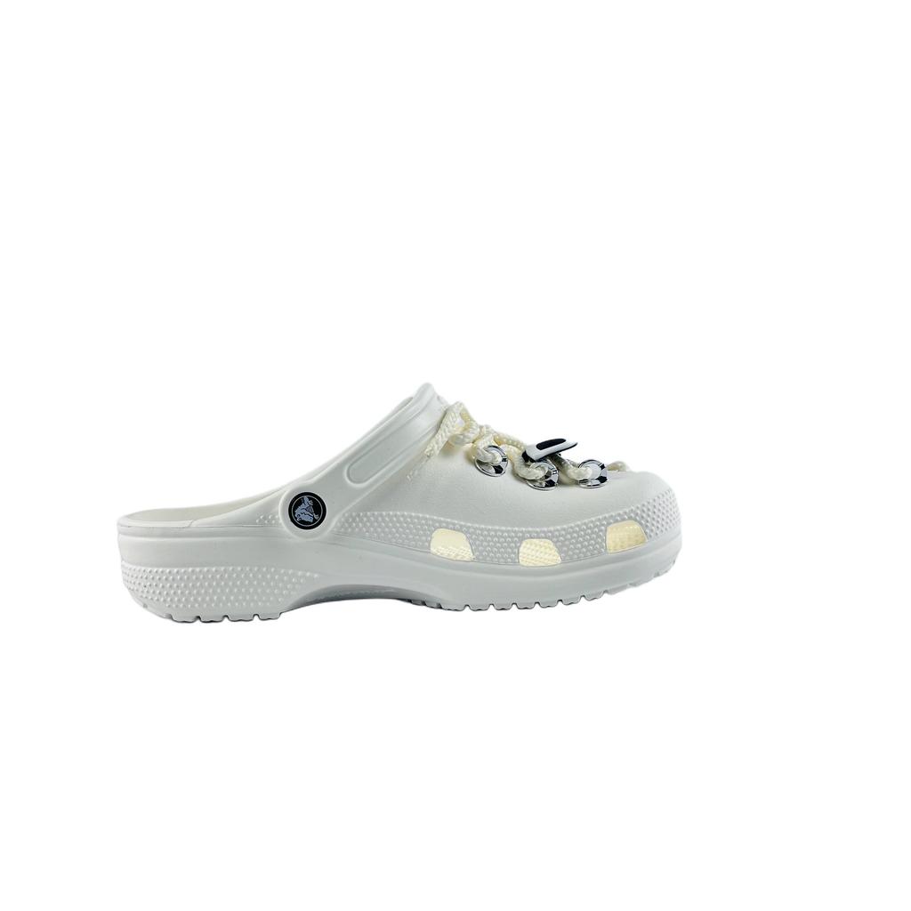 Crocs Classic clog EVA Fashion and Versatile Comfortable Casual Classic Beach Commuter Outdoor Hole Shoes Unisex White