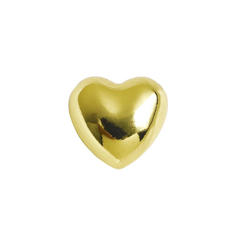 14K Gold-Gefüllt 3D Herzperle Pfirsichkristall Armband DIY Schmuckmaterial
