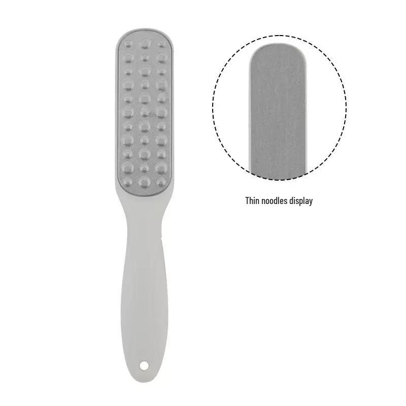 Dual-Sided Foot File & Pumice Stone: Exfoliator and Callus Remover for Smooth Feet with Integrated Brush.