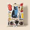 Home Decoration Plush Throw Sofa Blanket Anime Animals Bedspread On the Bed Fluffy Soft Blankets Decor Plaid Modern Cat Black