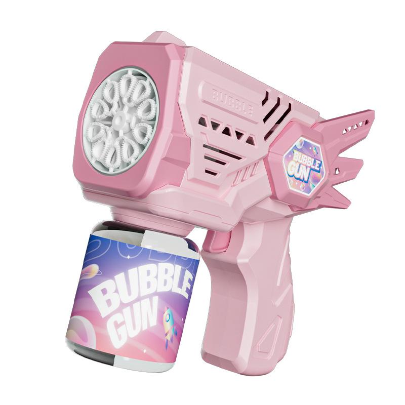 New Angel Bubble Machine Children's Toy Automatic 10 Hole Bubble Gun Internet Celebrator Gatling Gift