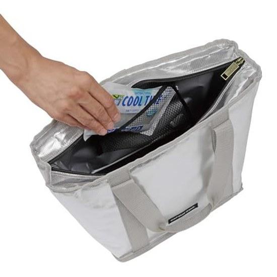 Captain Stag cooler bag tote capacity 4L/10L silver Delice