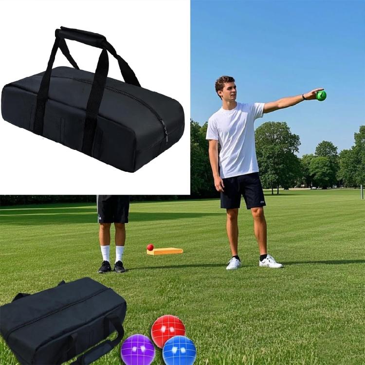 Easy Access Sports Accessories Organizer for Bocce Ball Water Resistant Oxford Fabric Feature Padded Shoulder Strap