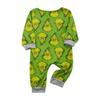 Christmas Print Family Matching Pajama Set with Round Neck Long Sleeve Top and Long Pants
