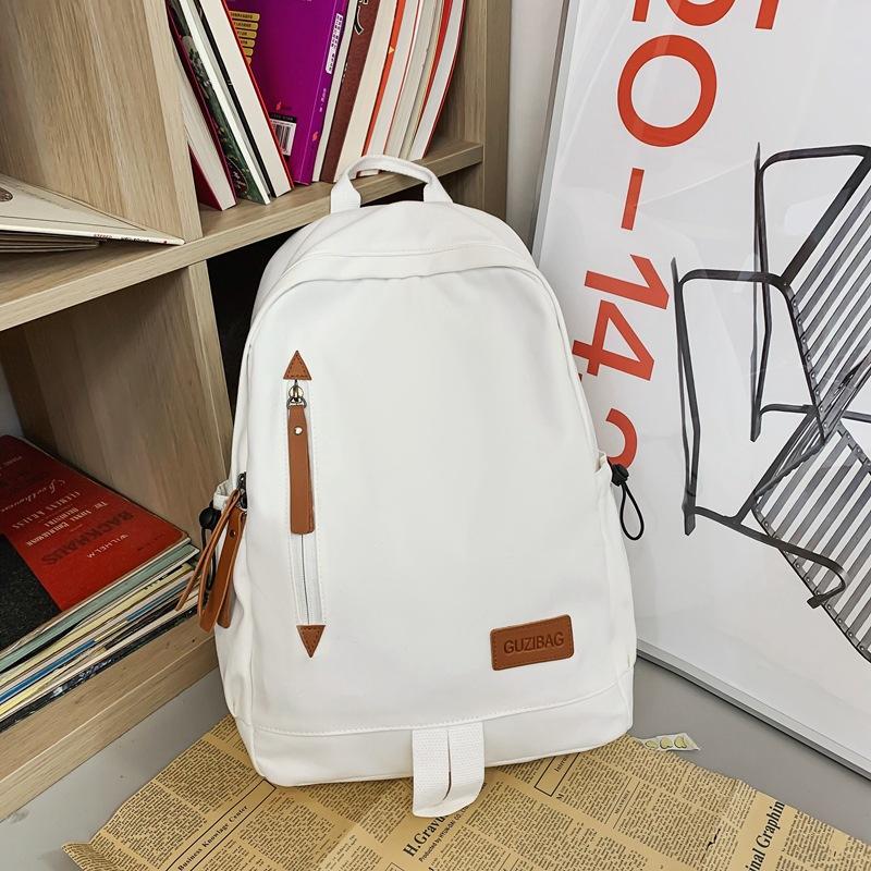 

High School University Large Capacity Couple Outdoor Travel Street Trend Backpack 24 inch білий