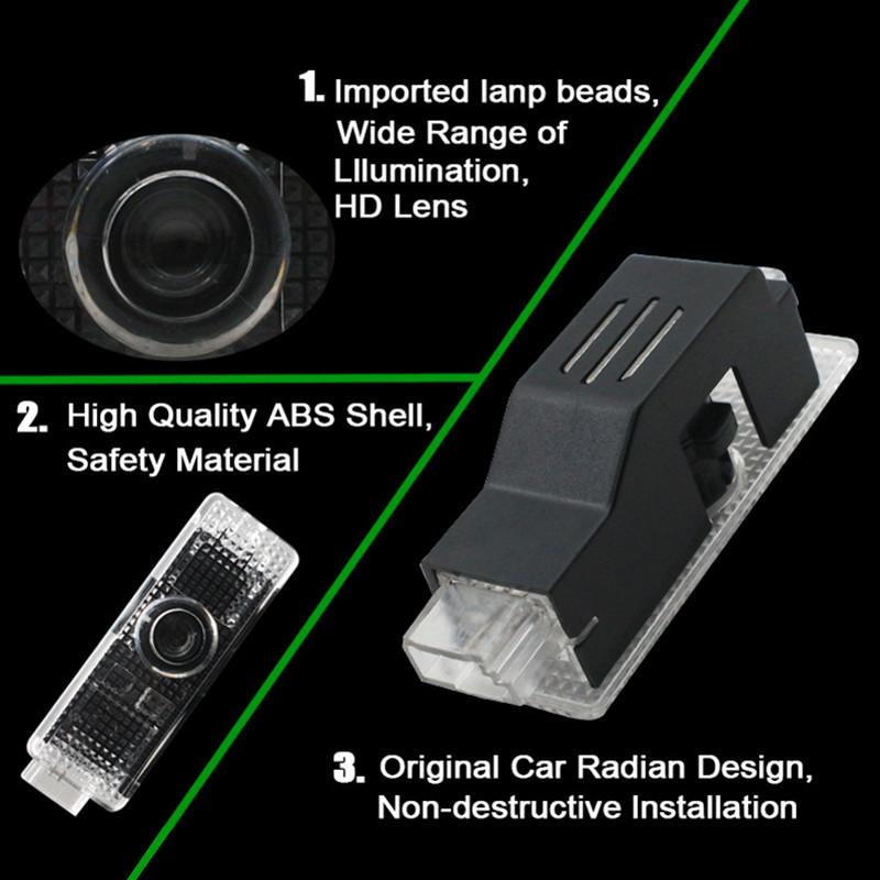 2X LED Car Door Logo Projector Lamps Welcome Light For BMW 1 2 3 4 5 6 7 Series X1 X3 X4 X5 X6 X2 X7 F10 F15 F16 F20 F30 M M3 M5