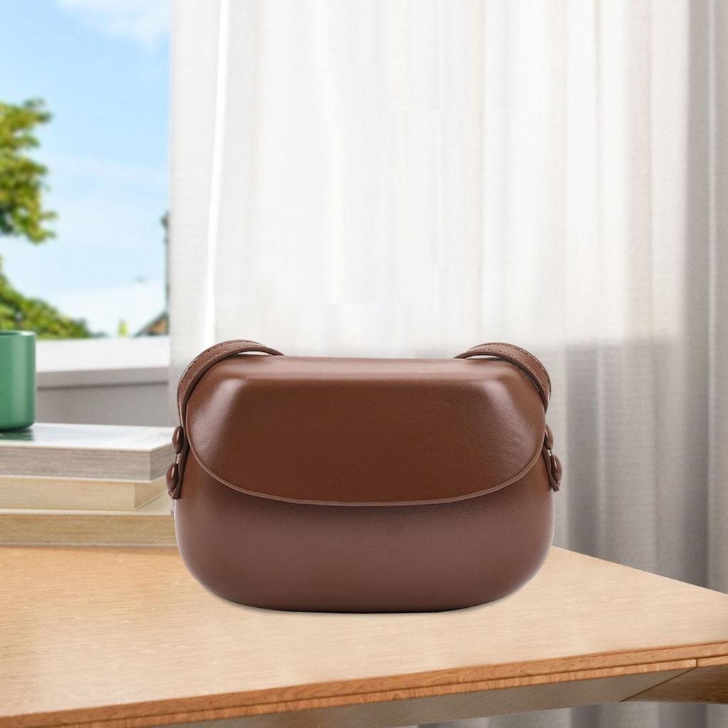 Women's Shoulder Bag Saddle Bag Portable Casual Ladies Purse PU Leather Crossbody Bag for Travel Commuting Shopping Work Outdoor