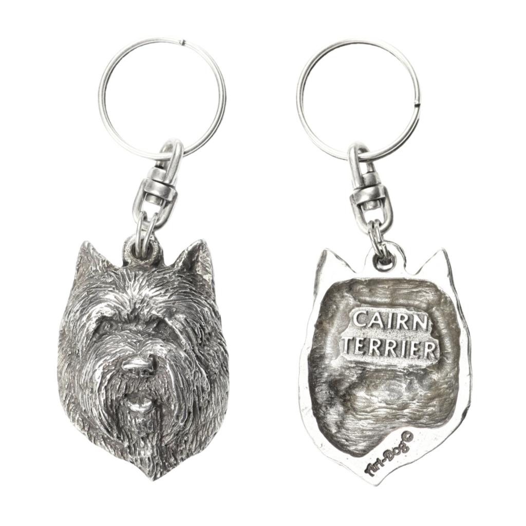 Cairn Terrier Ii - Posrebrzany Brelok Z Psem, Ozdoba Torebki, Zawieszka Do Plecaka Marki Art-Dog