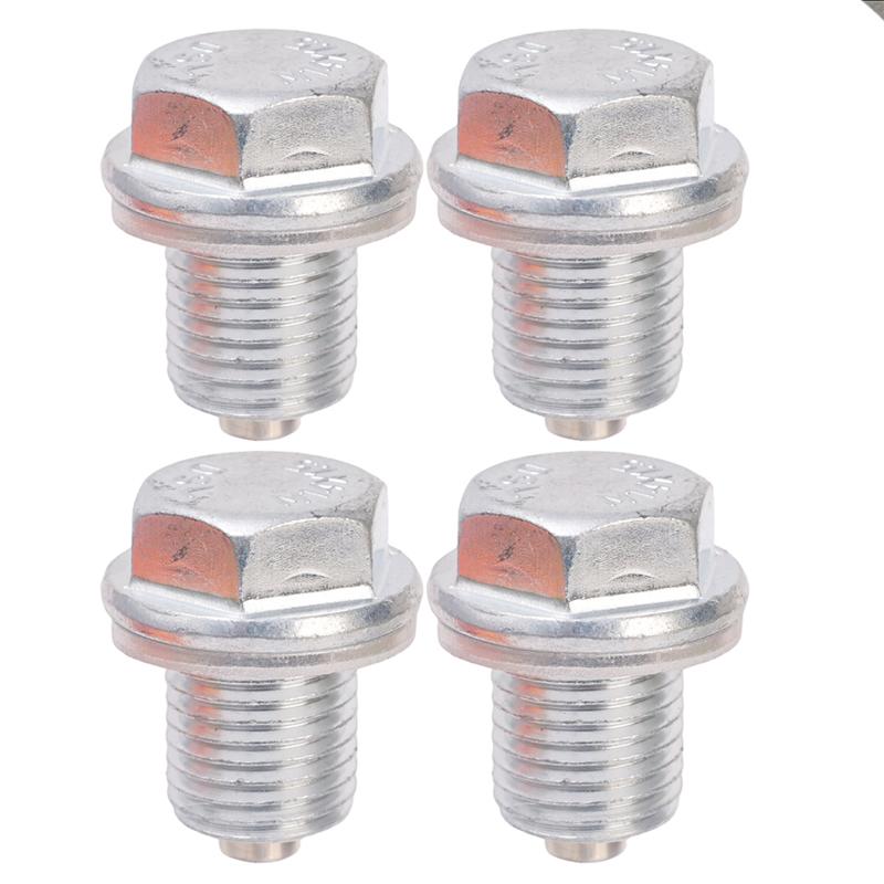 M14*1.5 Car Engine Oil Pan Oil Drain Plug Magnetic Extended Oil Drain Screw Gasket Auto Replacement Parts For Honda Volkswagen