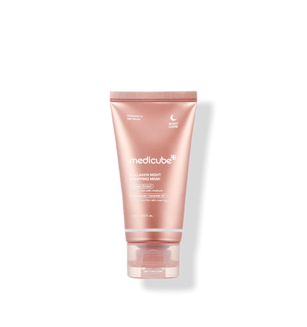 Medicube Collagen Night Wrapping Mask 75ml + FREE Jelly Brush + PDRN Gel Pads (4pcs)