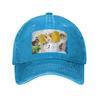 Candy Candy Anime Washed Denim Cap Casual Baseball Caps Adjustable Hat Summer Unisex Baseball Hats