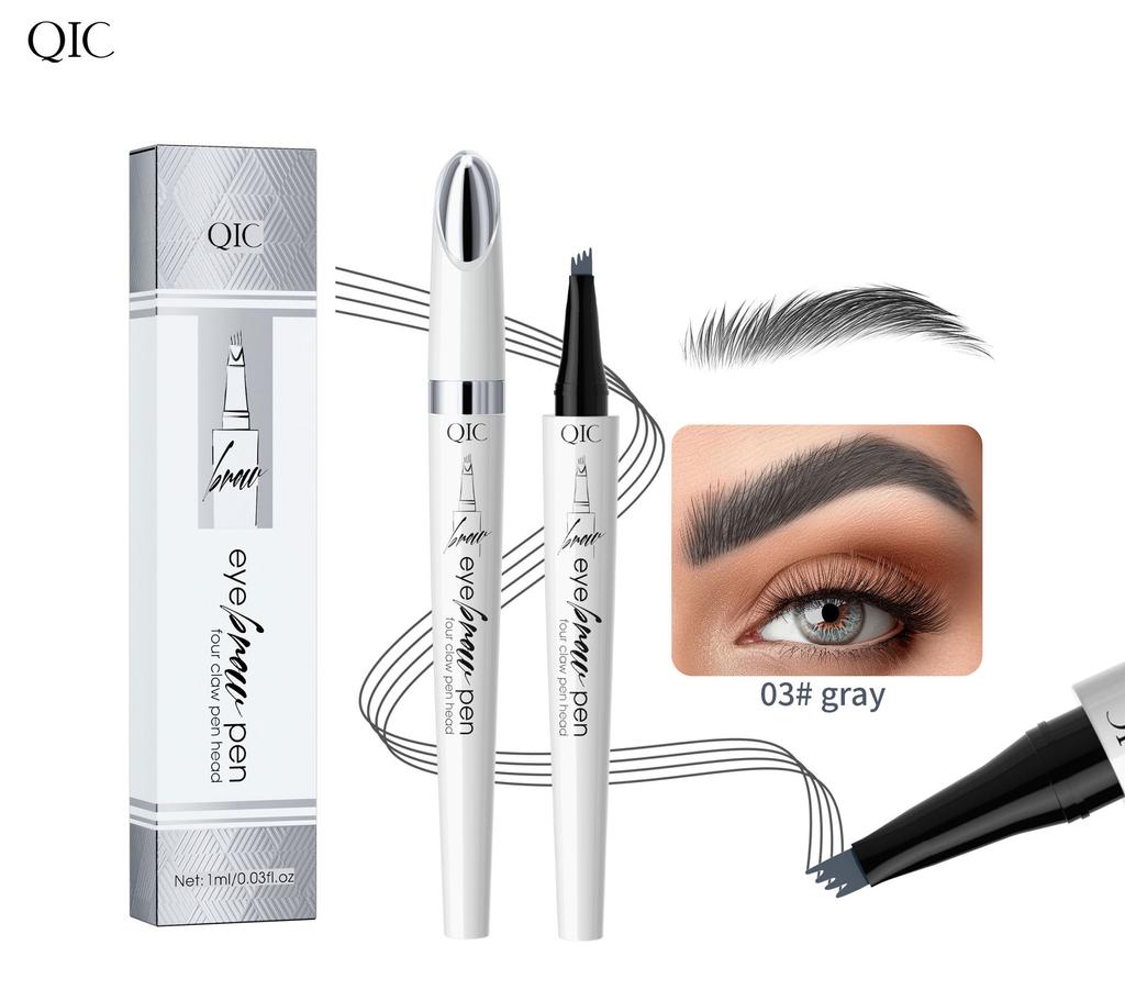 New 3D Waterproof Micro-Knife Magic Eyebrow Four-Pronged Eyebrow Pencil Wild Water Eyebrow Pencil
