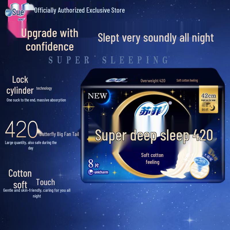 

Sofy Overnight Cottony Feel Sanitary Pads