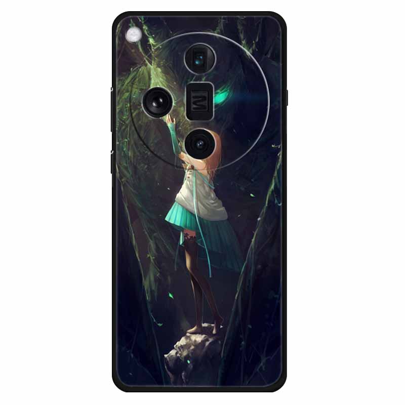 Funda For Oppo Find X7 Ultra Case Find X7 Silicone Space Wolf TPU Soft Phone Cover For OPPO Find X7 Pro/ X7 Ultra Case Cat Coque