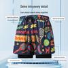 Men's Double-Layer Swim Trunks - Anti-Embarrassment, Breathable, Quick-Drying Mid-Length Beach Shorts
