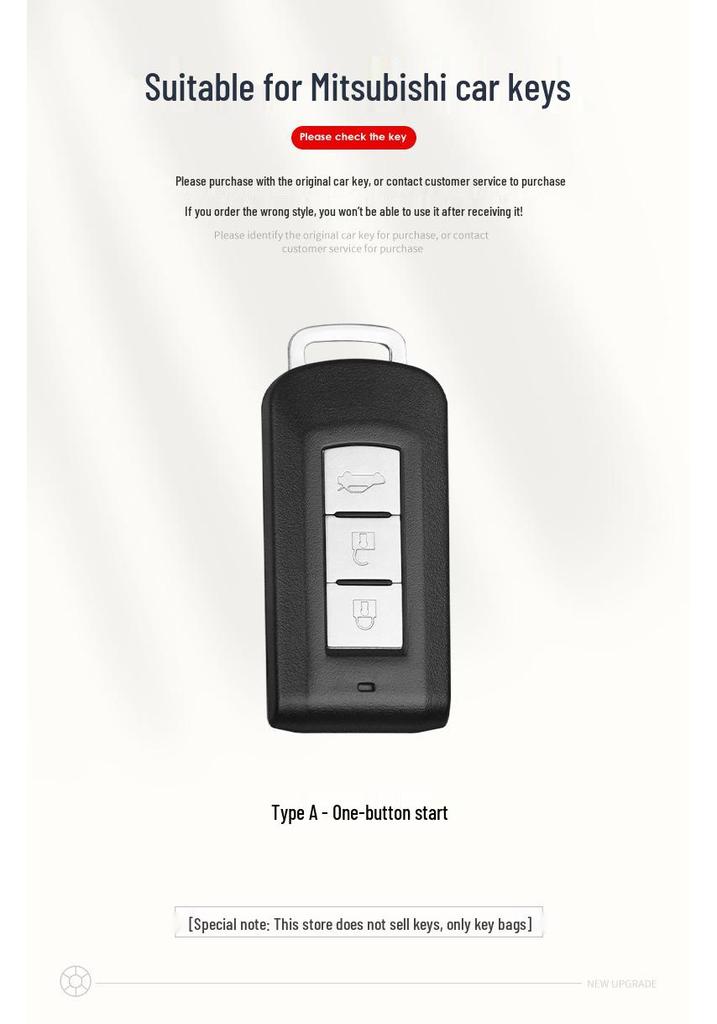 Mitsubishi Outlander ASX High-End Crystal Key Shell for Men