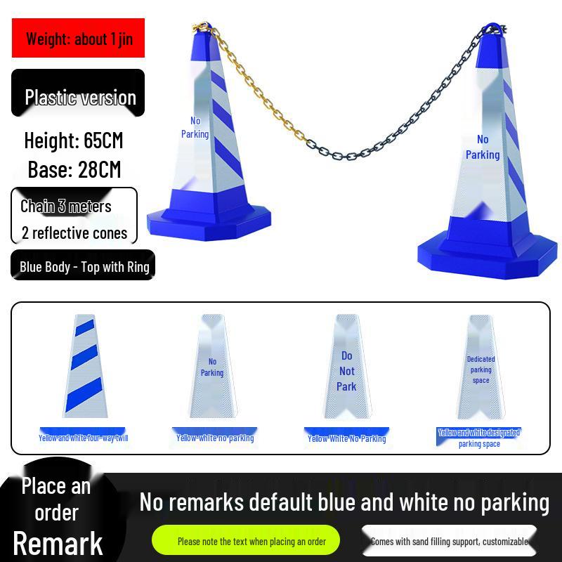 No Parking Zone Reflective Warning Cone