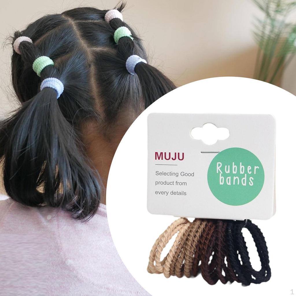 20 Count Spiral Hair Ties, Strong Hold Ponytail Holders for Various Types