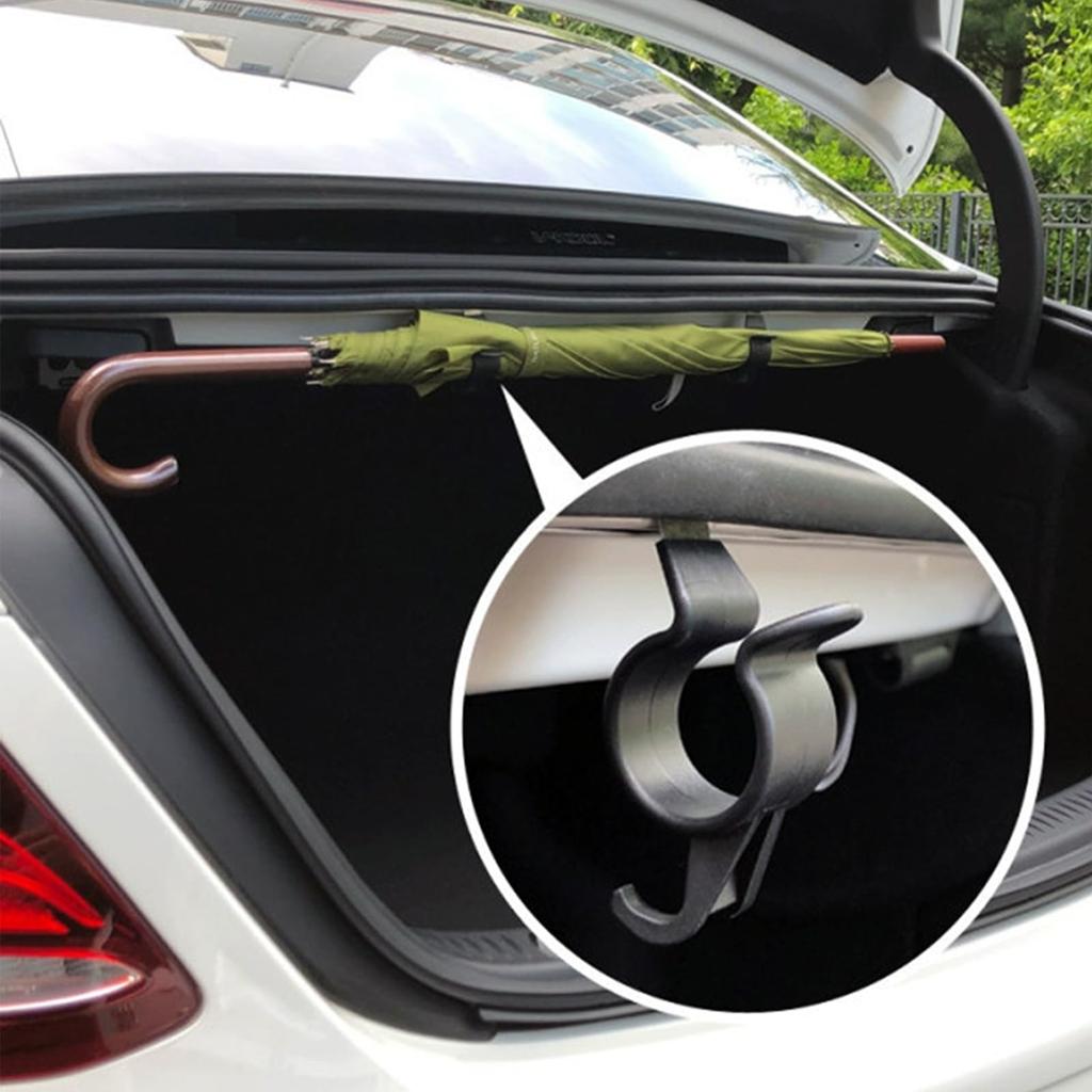 The Ultimate Car Storage Item for Trunks Holds Everything from Umbrellas and Plants To Towels Car Accessory 2-Piece Set - Multi-Hook - -