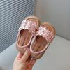 Roman Style Flower Decor Beach Sandals, Soft Sole Open Toe Trendy Shoes for Girls
