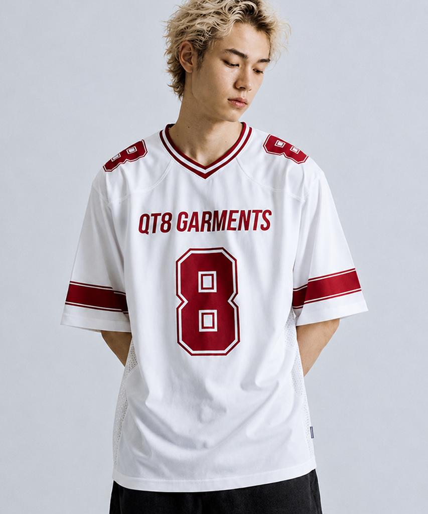 QT8 GARMENTS Lb 3R Football Jersey (Ivory)