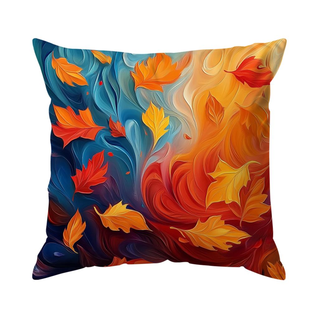Color Series Butterfly Flowers and Leaves Pillowcase Pillow Covers Throw Pillows Decorative Cushion Cases for Home Car Sofa