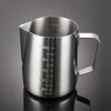 350/600/1000ml Milk Frothing Pitcher Stainless Steel Coffee Cup With Scale Q