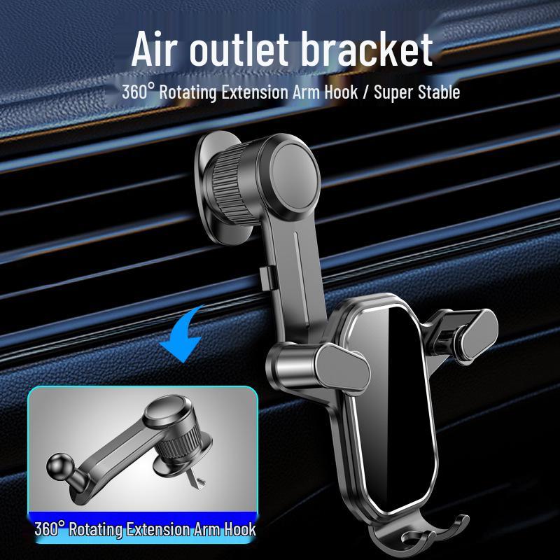 Shun Wang Car Air Vent Phone Holder with Extended Hook for Universal Navigation Support