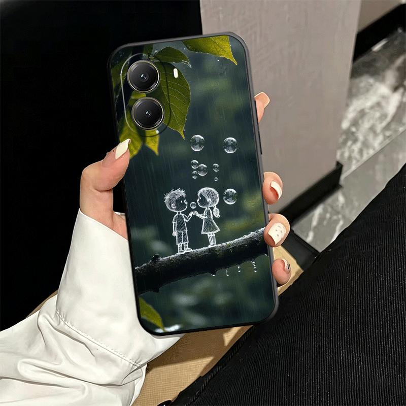 Nature Cute Child Painting Style Soft Phone Case for Xiaomi Poco X5 X6 X7 X8 Pro Max X3 F7 F8 Ultra M8 M7 M6 M5 Redmi 15 15C 14C