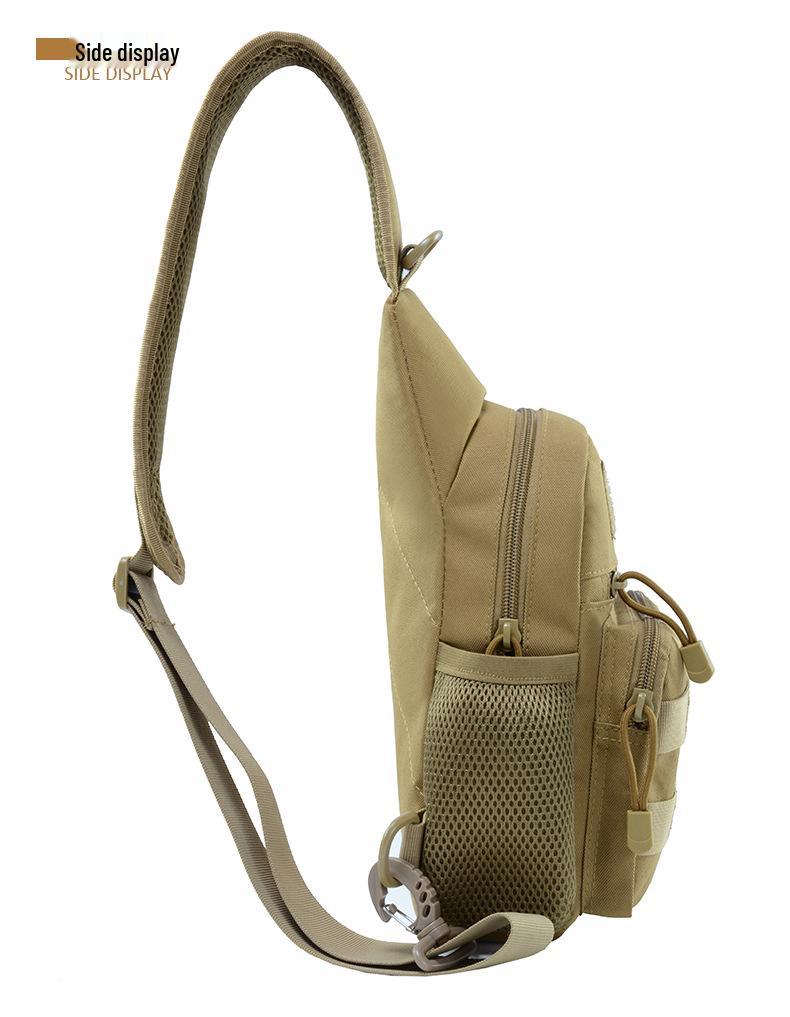 Men's Outdoor Multifunctional Crossbody Chest Bag with Water Bottle Holder - Ideal for Travel, Sports, and Mountaineering