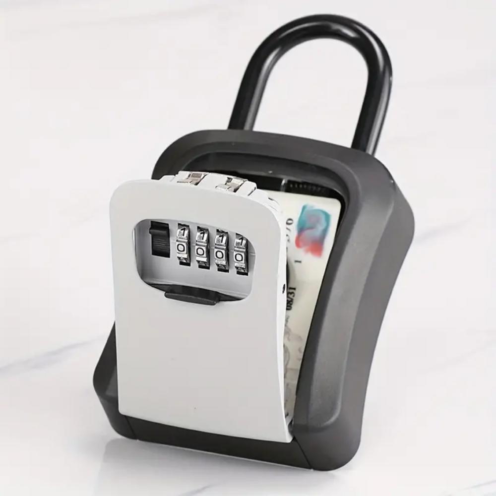 Combination Lock Key Box, Rainproof and Loss-proof, Click To Change the Password, Outdoor Wall-mounted, Family Use, Plastic Material