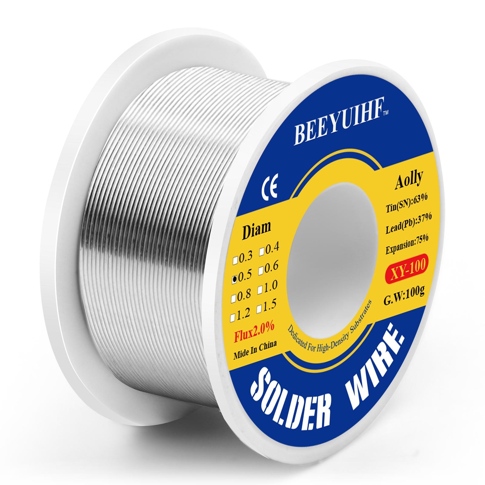 

100 г олово для припоя 63/37 олово с канифольным сердечником 0,5/0,6/0,8/1,0/1,2/1,5/2,0 мм катушка с канифольной сварочной проволокой в ​​рулоне, не требующий очистки флюс 2,0% 100g 0.5mm