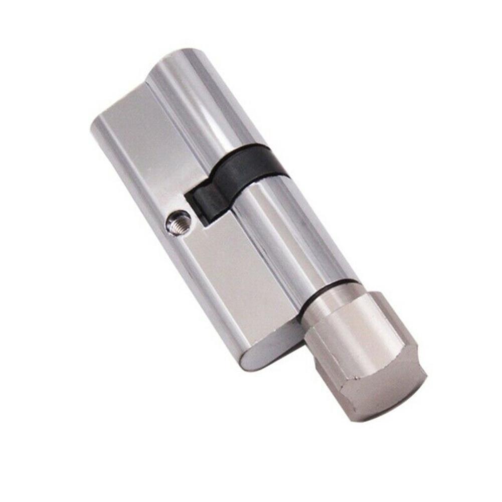 UPVC Thumb Turn Door Lock Cylinder, Multi Way Lock Principle, Anti Drill and Master Key Opening, 3 Keys Kit , Silver Tone