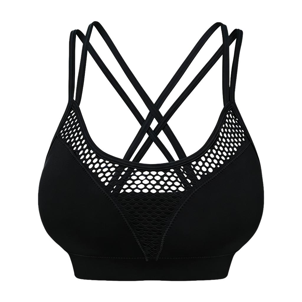 Zeriluna Atmungsaktiver Fitness-BH mit schönem Rücken-Design Atmungsaktiv, weich, hautfreundlich, modisch, elegant, bequeme Fitness-Unterwäsche