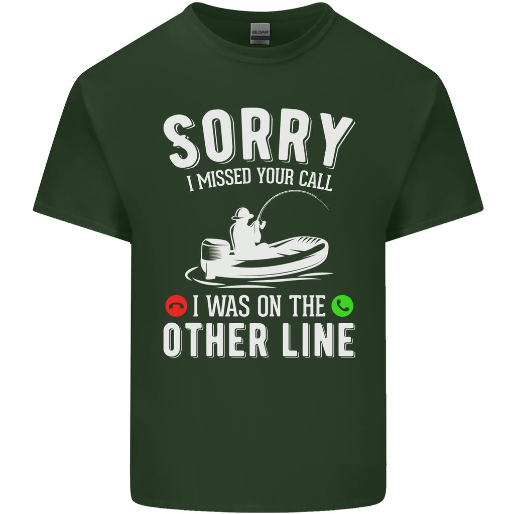 Funny Fishing FisherUnisex On the Other Line Unisexs Light Cotton TShirt