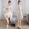 Small chiffon floral dress women's medium and long summer 2026 new temperament age-reducing and thin skirt trend