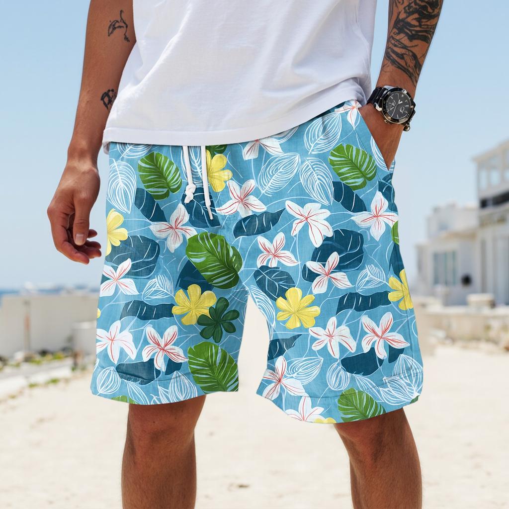 Herren Sommer Große lässige lockere Sporthose Strandshorts