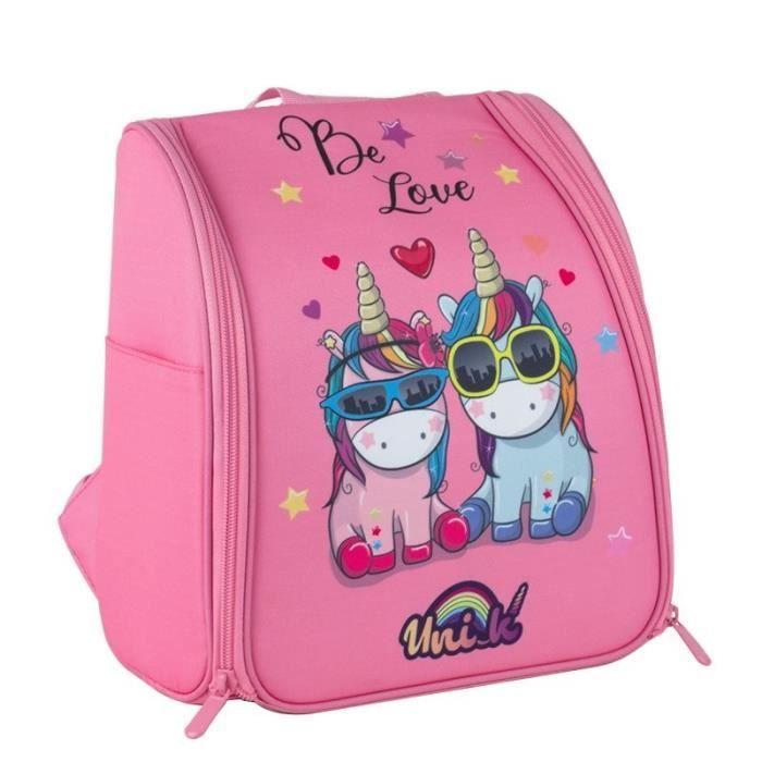 Sac à dos - Be Love - Licorne - Pour Nintendo Switch - 16 cartouches - Rose