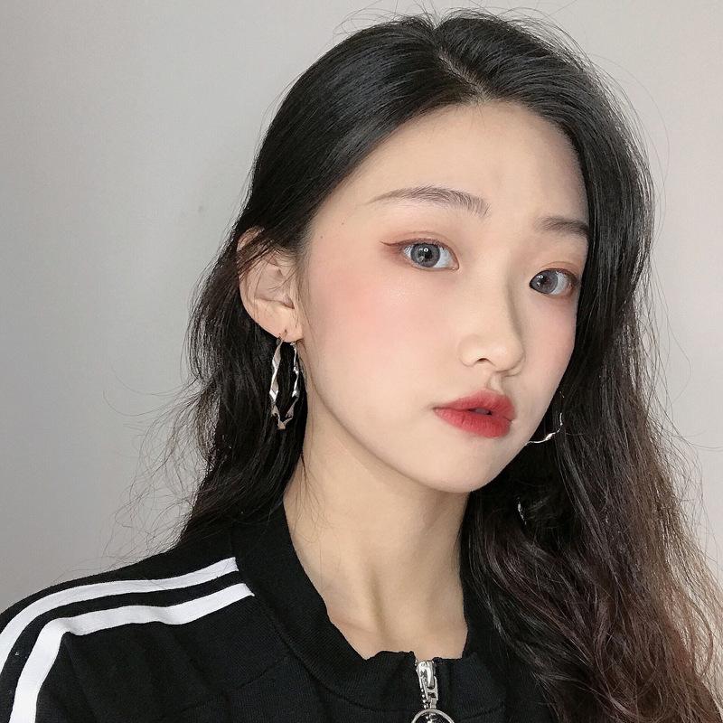 Braided Metal Hoop Earrings: Exaggerated European & American Fashion