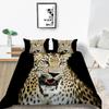 Leopard Duvet Cover Set King/Queen Size Brown with Black Spots Cheetah Bedding Set for Adults Men 2/3pcs Polyester Quilt Cover