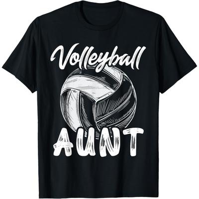 T-shirt Volley Tante Pour Femmes Assorti à la Famille Joueur Équipe Tante(1)