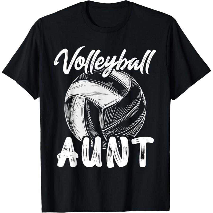 

Volleyball Aunt For Women Family Matching Player Team Auntie T-Shirt(1) XXXXXL чорний