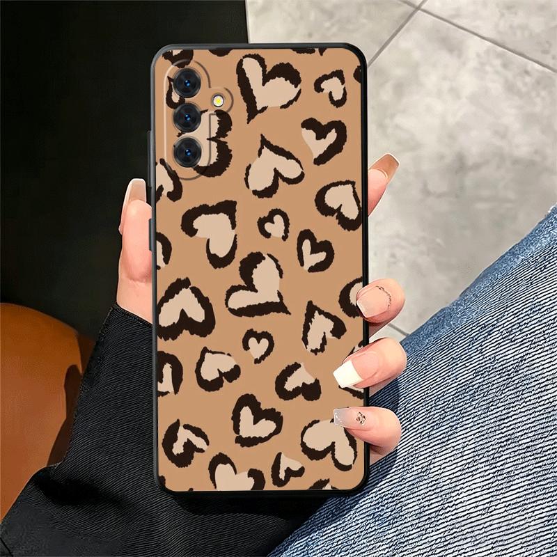 Leopard Print Trend Desgin Soft Phone Case for Samsung A17 A37 A57 A16 A26 A36 A56 A15 A25 A35 A55 A14 A24 A34 A54 A13 A23 A33 A