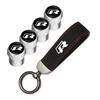 VEMZG1 2026 Hot For VW VOLKSWAGEN Car Tire Wheel Valve Caps Cover Suede Car Key Chain Ring Keychain For VW GTI Scirocco Polo T5 Passat